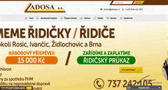 Desktop Screenshot of adosa.cz